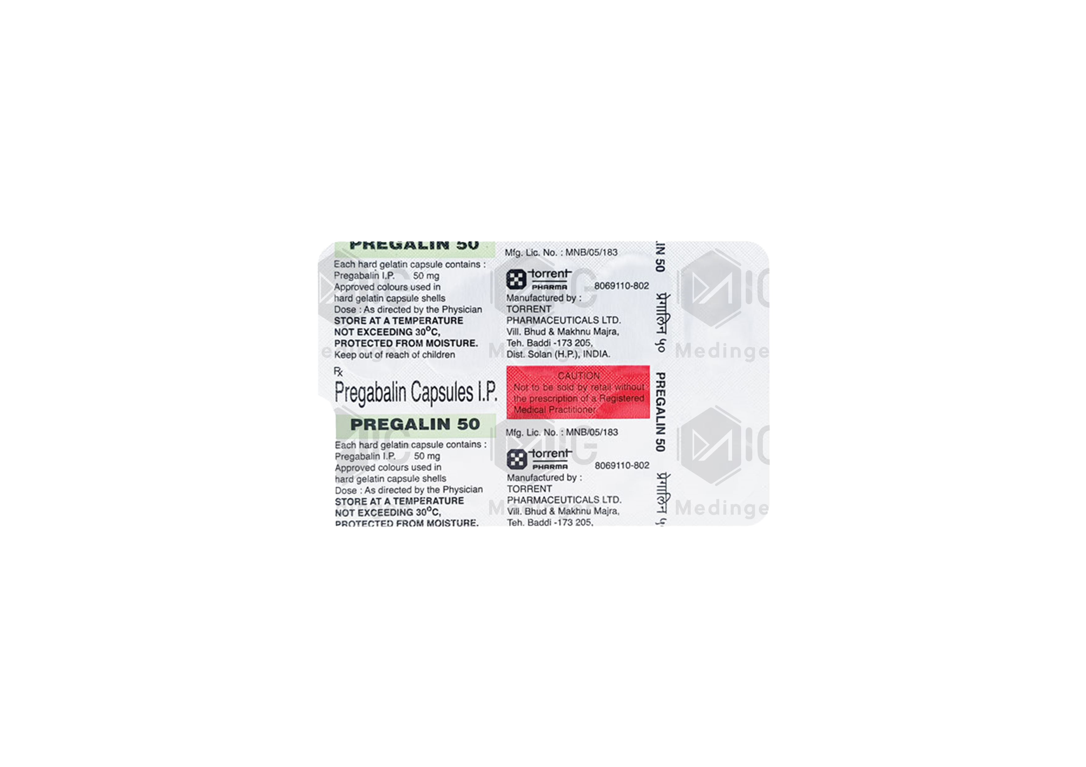 PREGALIN 50MG